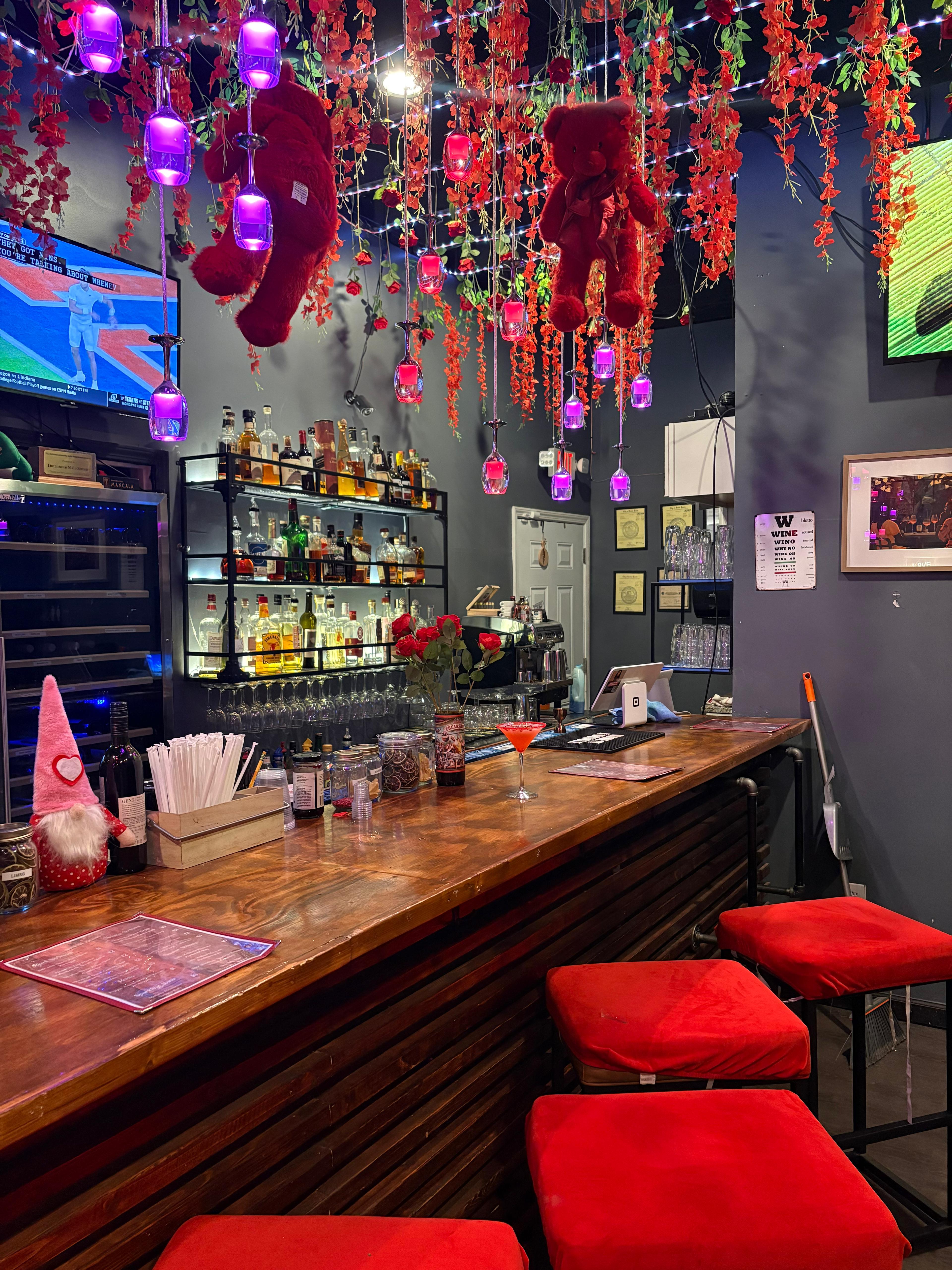 The warmly lit Intertwine Wine Bar
